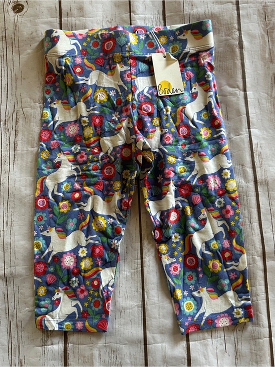 Mini Boden Other - Mini Boden unicorn floral capri leggings nwt 6/7